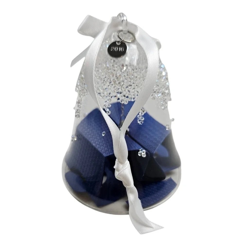 2016 Swarovski Crystal Annual Christmas Bell Limited Ornament 5221235 New In Box